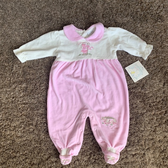 Little Impressions Little Bo Peep Footed Romper Sleeper Outfit 0-3m Vtg. 90s Y2K - Picture 11 of 11